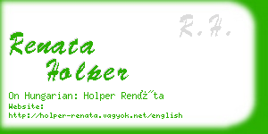 renata holper business card